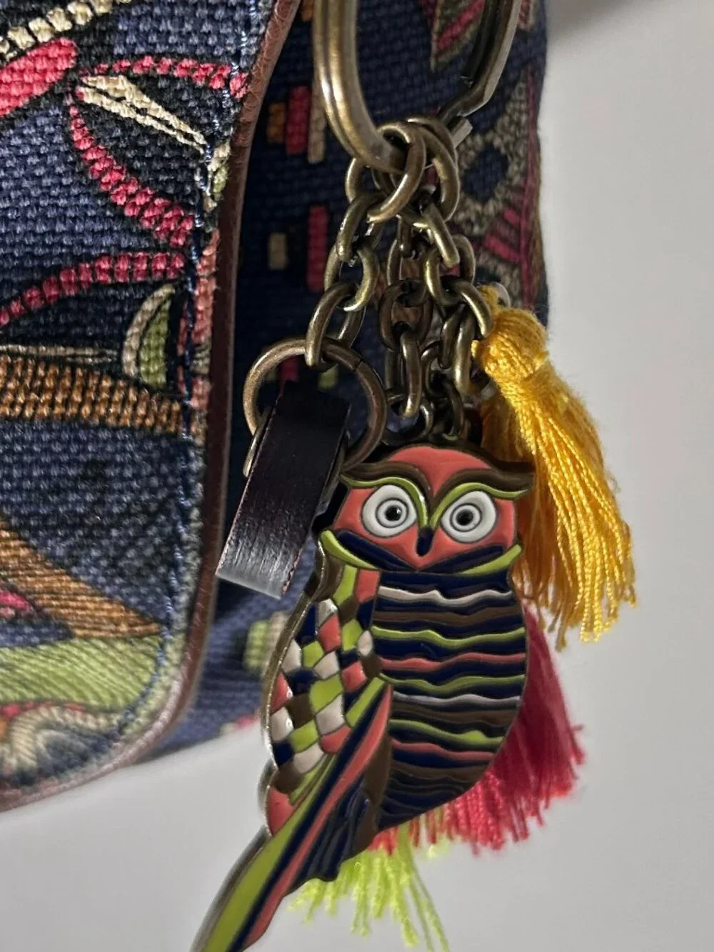 Sakroots Navy Owl and Floral Print Backpack